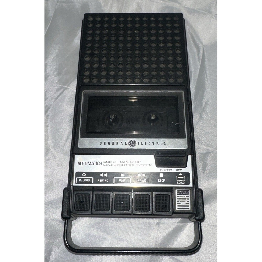 VTG GE General Electric Cassette Tape Recorder Player Automatic Portable Works
